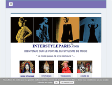 Tablet Screenshot of interstyleparis.com